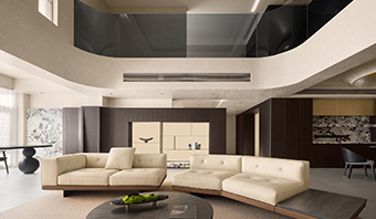 422㎡極簡輕奢風，整木定制別墅家居